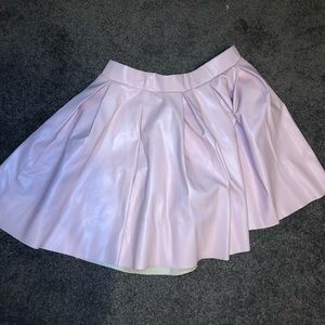 Forever 21 light pink faux leather skirt
